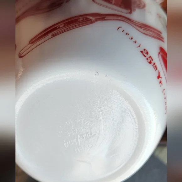 VINTAGE Fire King Celebrating Sprag's 25th Anniversary Mixing Bowl Very … - Picture 8 of 10